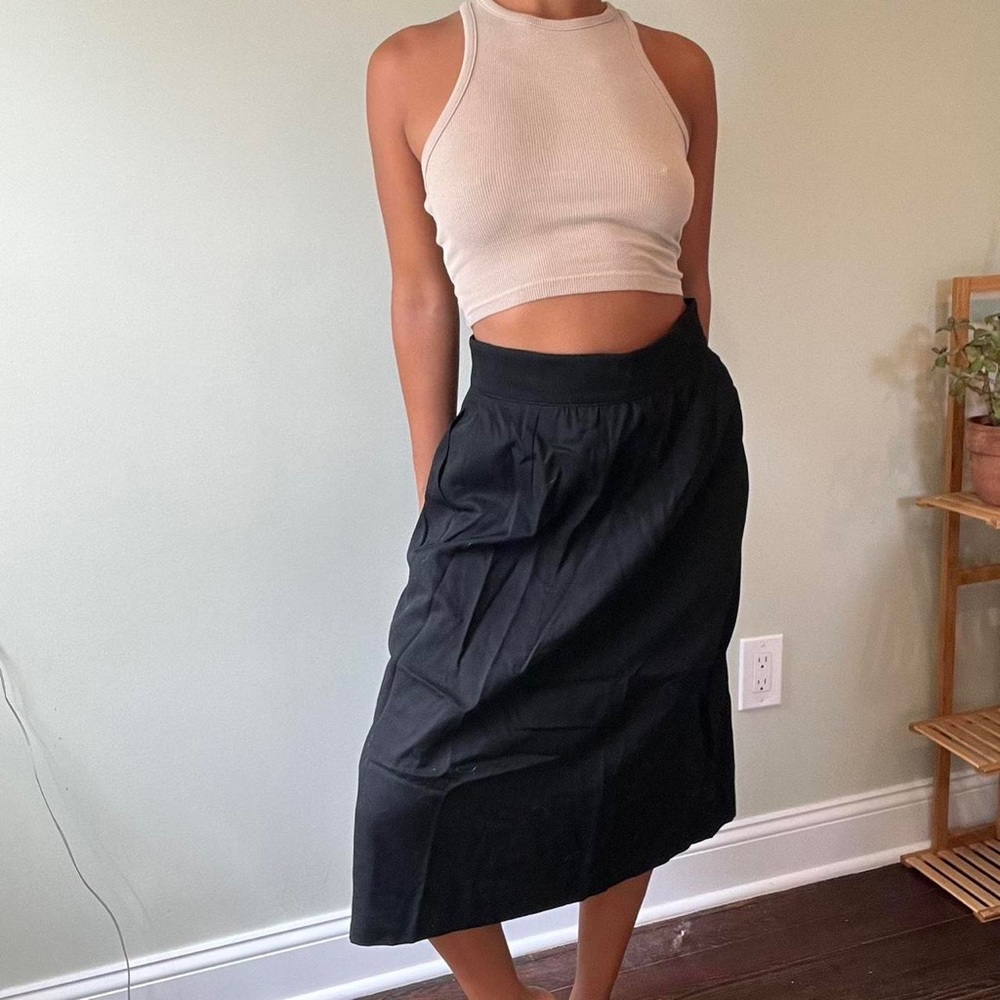 Giorgio Armani midi side slit skirt